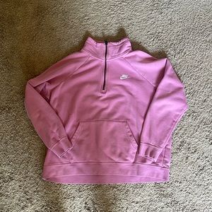 Pink Nike quarter zip